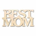 thumbnail image 1 of Mother's Day Craft Unfinished Wood Cutout "Best Mom"  DIY handmade Gift 46" / 1/2", 1 of 3