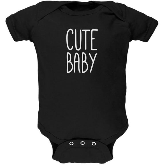 Mother's Day Cute Baby Black Soft Baby One Piece - 0-3 months