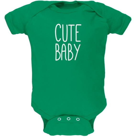 Mother's Day Cute Baby Kelly Green Soft Baby One Piece - 3-6 months