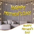 thumbnail image 1 of Mother's Day Decorations Rose Gold White Balloon Letters Happy Mothers Day Message String Light Backdrop for Holiday Party Celebration, 1 of 9