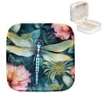 thumbnail image 1 of Mother's Day Dragonfly Portable Jewelry Box with Imitation Metal Zipper and Customizable Grid Inside, 1 of 6