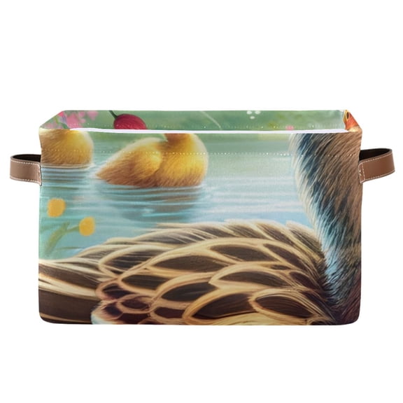Mother's Day Ducks Storage Bins Baskets With Handles Storage Box Clothes Organizer Organization Toys