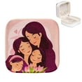 thumbnail image 1 of Mother's Day Elegant Jewelry Box with Customizable Interior Grid, Compact Travel Organizer, 1 of 6