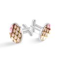 thumbnail image 1 of Mother's Day Elegant Stainless Steel Silver Shirt Cufflinks for Formal Attire, 1 of 6