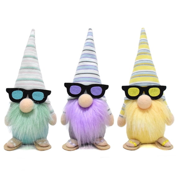 Mother's Day Faceless Doll Summer Gnome Doll Decor Desk Office Decorations for Festival Cloth Desktop Ornaments 3PCS