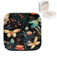 thumbnail image 1 of Mother's Day Firefly Compact Jewelry Box with Imitation Metal Nylon Zipper and Small Grid Organizer, 1 of 6
