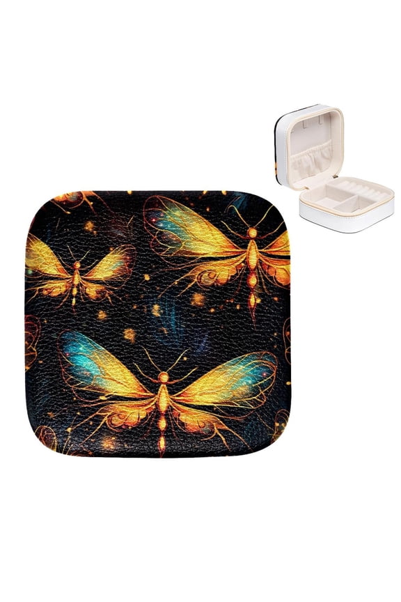 Mother's Day Firefly Jewelry Box Organizer with Imitation Metal Nylon Zipper | Compact & Convenient Storage Solution