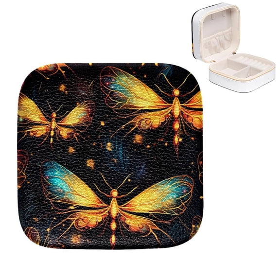 Mother's Day Firefly Jewelry Box Organizer with Imitation Metal Nylon Zipper | Compact & Convenient Storage Solution