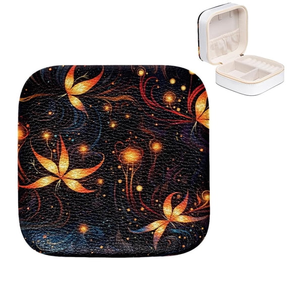 Mother's Day Firefly Stylish Jewelry Box with Imitation Metal Nylon Zipper and Compact Design