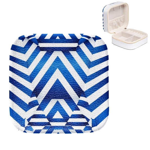 Mother's Day Flag of Israel Portable Jewelry Box Organizer for Rings, Earrings, Bracelets - Compact and Versatile