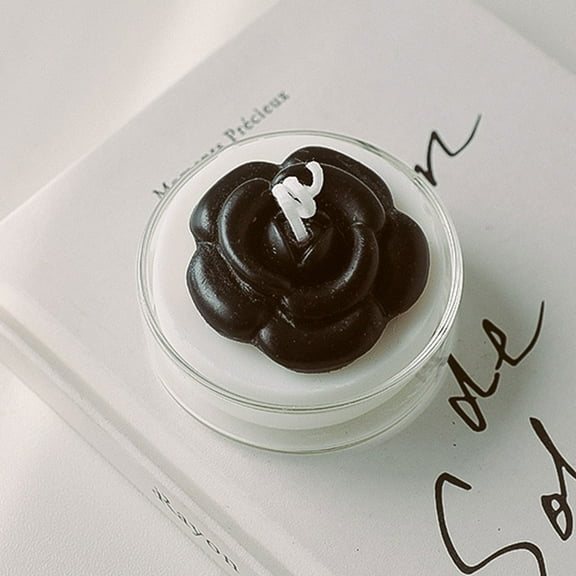 Mother's Day Flower Scented Candle Black