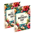 thumbnail image 1 of Mother's Day Flowers Floral Ring Binder Notebook Journey Note Diary College Ruled Spiral Notebook Study Loose Leaf Paper A5 60 Pages, 1 of 8