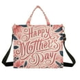 thumbnail image 1 of Mother's Day Flowers and Floral Corduroy Tote Bag Handbag Large Messenger Bag Shoulder Crossbody Zipper Bag Purse, 1 of 8