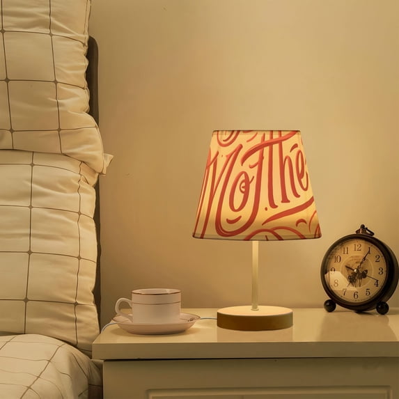 Mother's Day Flowers and Floral LED Desk Lamp Table Lamp USB Bedside Nightstand Small Lamp for Bedroom Living Room Kids Room