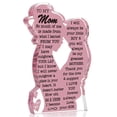 thumbnail image 1 of Mother's Day Gift Acrylic Desktop Decor for Mom Heartfelt Plaque Ornament New Acrylic Desktop Sign Home Office Decoration Sentimental Gift for Mother Grandma A, 1 of 3