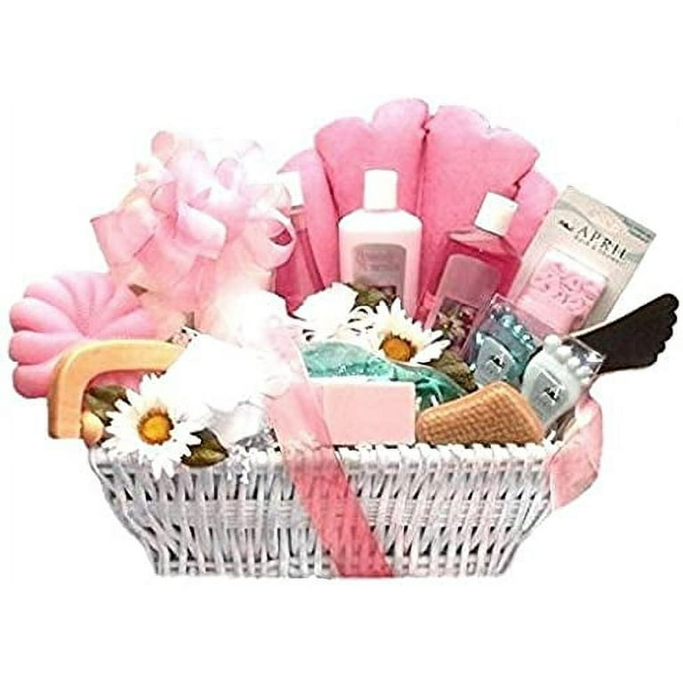 Women's Gift Baskets Spa Gift Basket for Her Sweet Blooms Spa Gift Basket  Mother's Day Gift Baskets deluxe spa products