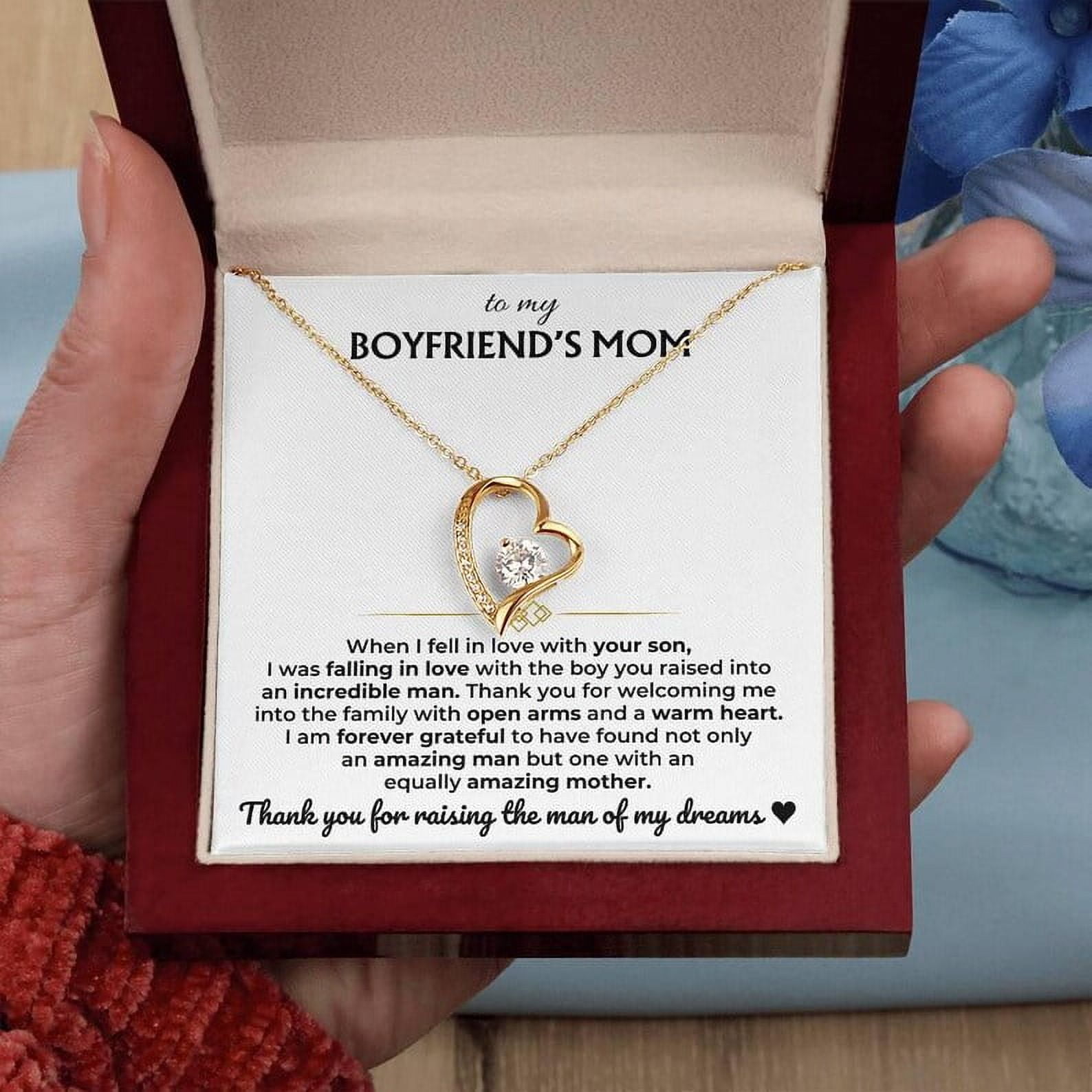 Mother's Day Gift for Boyfriend's Mom, To My Boyfriend Mom Necklace ...