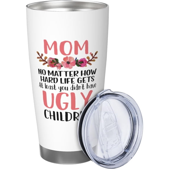 Mother''s Day Gifts 20 oz Tumbler Cup with Lid, Funny Gag Gifts for Women, Mom, Mama, Wife, Insulated Tumblers Mug for Birthday Holiday