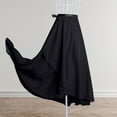 thumbnail image 1 of Mother's Day Gifts 50% off Women Wrap Skirt Ladies Long Skirts Chiffon Dance Sheer Skirt Summer Beach High Waisted Skirts Black, 1 of 1