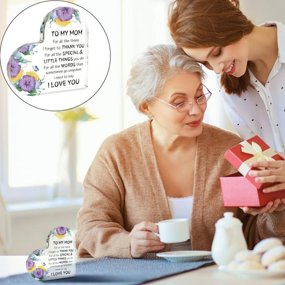 Mother's Day Gifts Clearance! Mother's Day For Mom From Mom Mom Birthday For Mom Mom Day Ideas Acrylic Desk Decor Mom Thanksgiving Valentine Cool