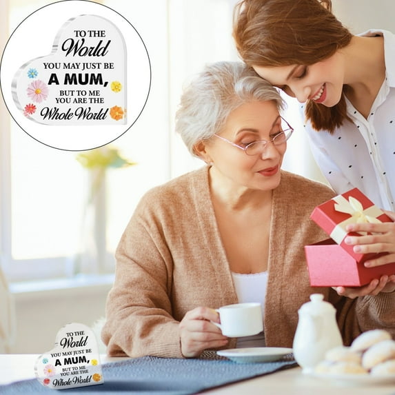 Mother's Day Gifts Clearance! Mother's Day For Mom From Mom Mom Birthday For Mom Mom Day Ideas Acrylic Desk Decor Mom Thanksgiving Valentine Cool