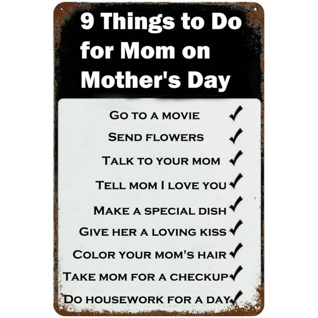 Mother's Day Gifts Metal Tin Signs For Pubs Club Office Home Room Decor