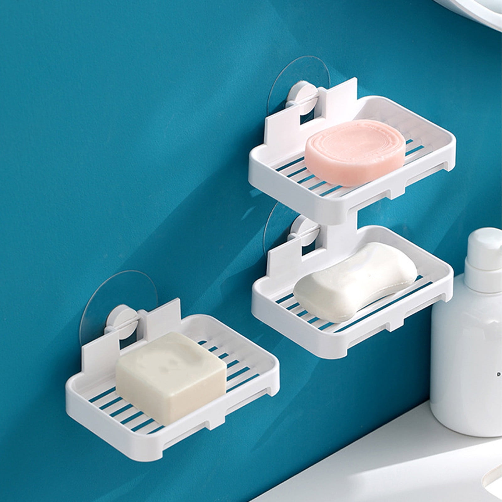 Mother's Day Gifts,Soap Dish with Drainage Port,Wall-Mounted Soap Box ...