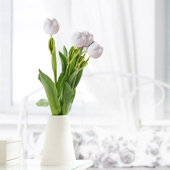 Mother's Day Gifts Wzzjkit Hand-made Crochet Flowers for Lover, Family, Friend, Crochet Flower Bouquet, Knitted Flowers, Artificial Flower Finished Bouquet for Mother's Day/Teacher Appreciation Gifts