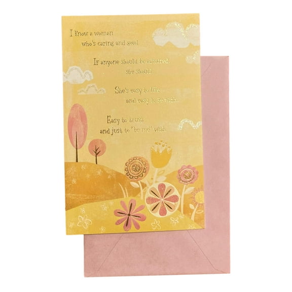 Mother's Day Greeting Card - I know a woman who's caring and good ....