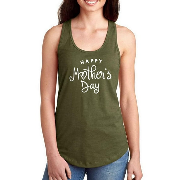 Mother's Day Hand Drawn Racerback Tank Women -Image by Shutterstock, Female Small
