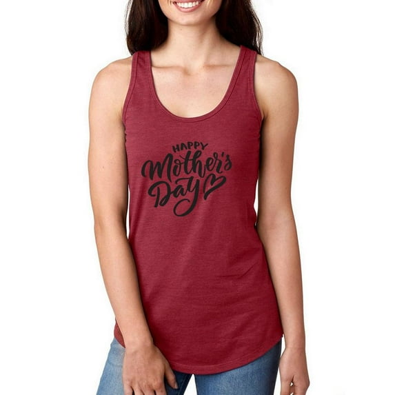 Mother's Day Heart Racerback Tank Women -Image by Shutterstock, Female Medium