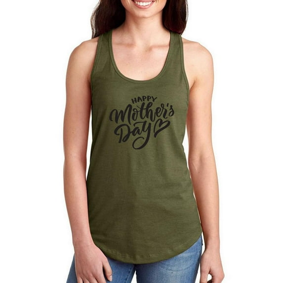 Mother's Day Heart Racerback Tank Women -Image by Shutterstock, Female Medium