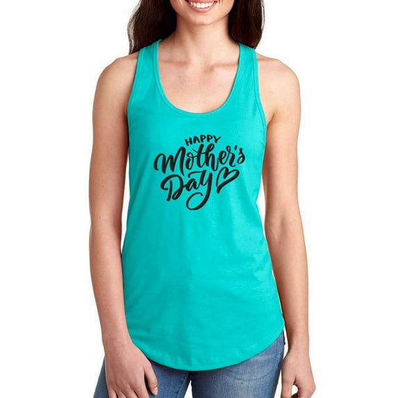 Mother's Day Heart Racerback Tank Women -Image by Shutterstock, Female x-Large