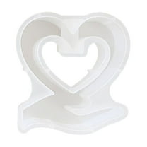 Motherâs Day Heart Resin Silicone Mold for DIY Crafts, Valentineâs Day Decor, Hydroponic Vases, Epoxy Resin Casting Mold for Home Decor, Photo Frames & Table Centerpieces
