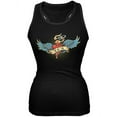 thumbnail image 1 of Mother's Day - I Love My Tattoo Mom Black Juniors Soft Tank Top - Large, 1 of 1
