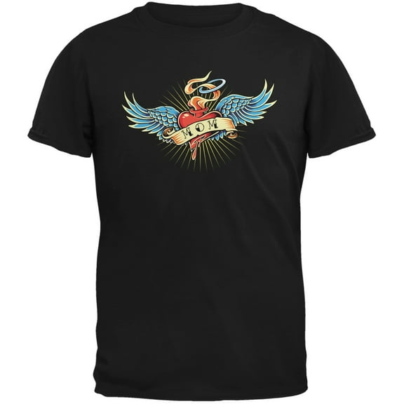 Mother's Day - I Love My Tattoo Mom Black Youth T-Shirt - Youth Large