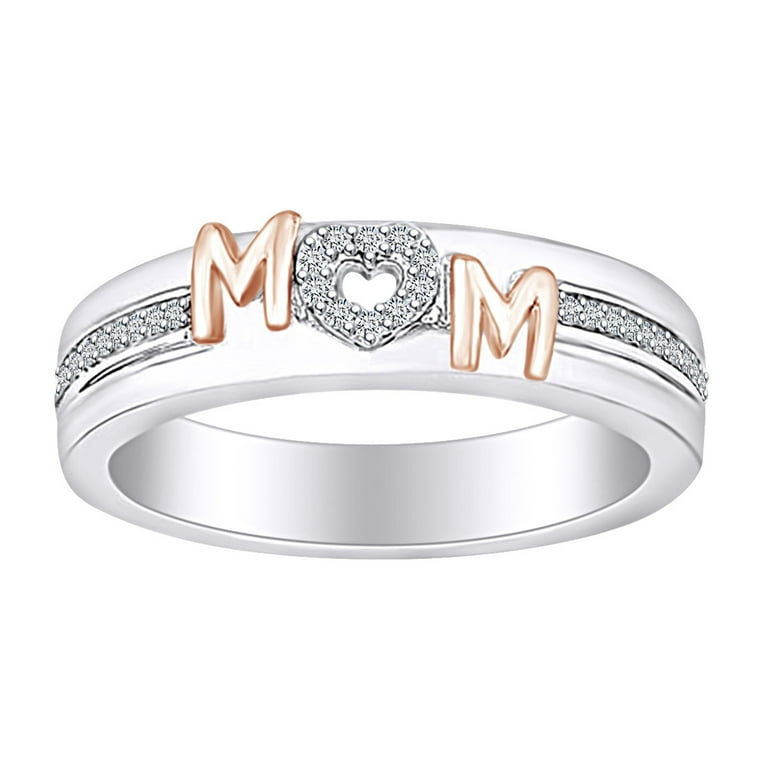 Mother's Day Jewelry Gifts 1/5 Carat White Natural Diamond Two