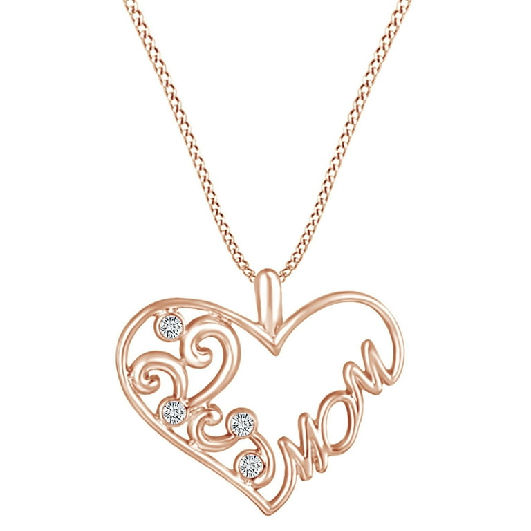 AFFY Mother's Day Jewelry Gifts Round Cut White Cubic Zirconia