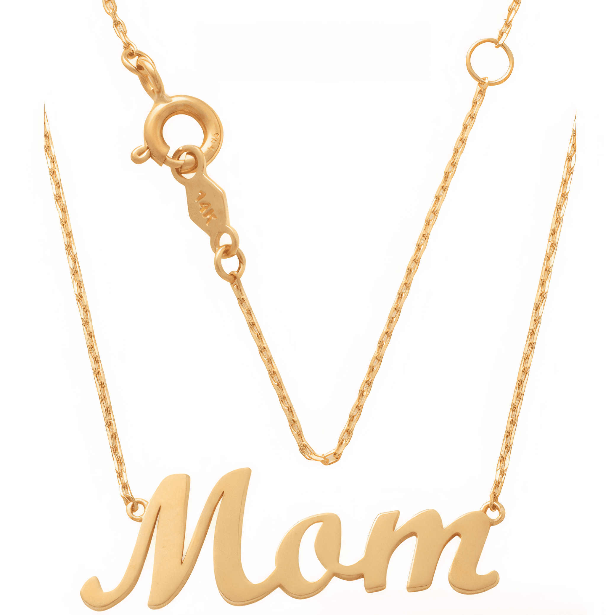 Mother's Day Jewelry JewelStop 10k Yellow Gold Mom Pendant Necklace 18"