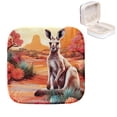 thumbnail image 1 of Mother's Day Kangaroo Compact Jewelry Box with Customizable Grid Inside for Rings, Earrings, Bracelets - Travel Friendly, 1 of 6