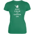 thumbnail image 1 of Mother's Day - Keep Calm & Garden On Kelly Green Juniors Soft T-Shirt - 2X-Large, 1 of 1