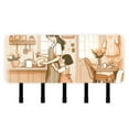 thumbnail image 1 of Mother's Day Kitchen Mail Holder Organizer Wall Mount with Shelf Key Holder Key Rack with 5 Key Hooks for Wall Decorative, 1 of 6