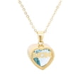 thumbnail image 1 of Mother's Day Ladies Temperament Necklace Heart Pendant Artificial Birthstone Inlaid Choker Necklace, 1 of 3