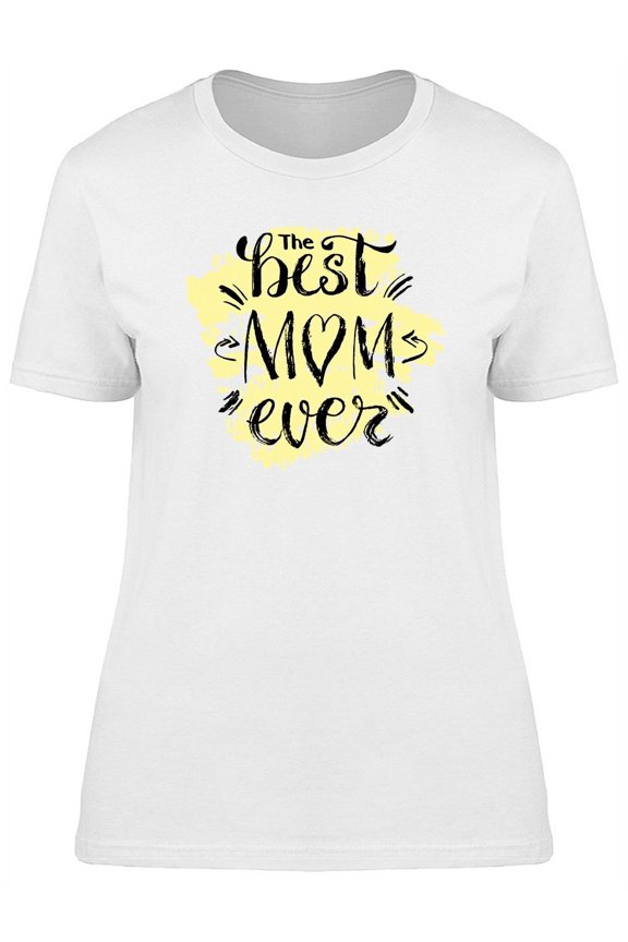 Mother's Day Lettering. Ink . The Best Mom Ever . Modern Brush Calligraphy, Female Small
