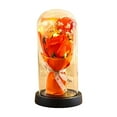 thumbnail image 1 of Mother's Day Light-Up Eternal Rose in Glass Dome - 8.66x4.72in Preserved Flower Gift for Women/Mom | LED Illuminated 3-5 Year Lasting Birthday/Valentine's Decor (Purple/Orange/Dark Purple)​, 1 of 6