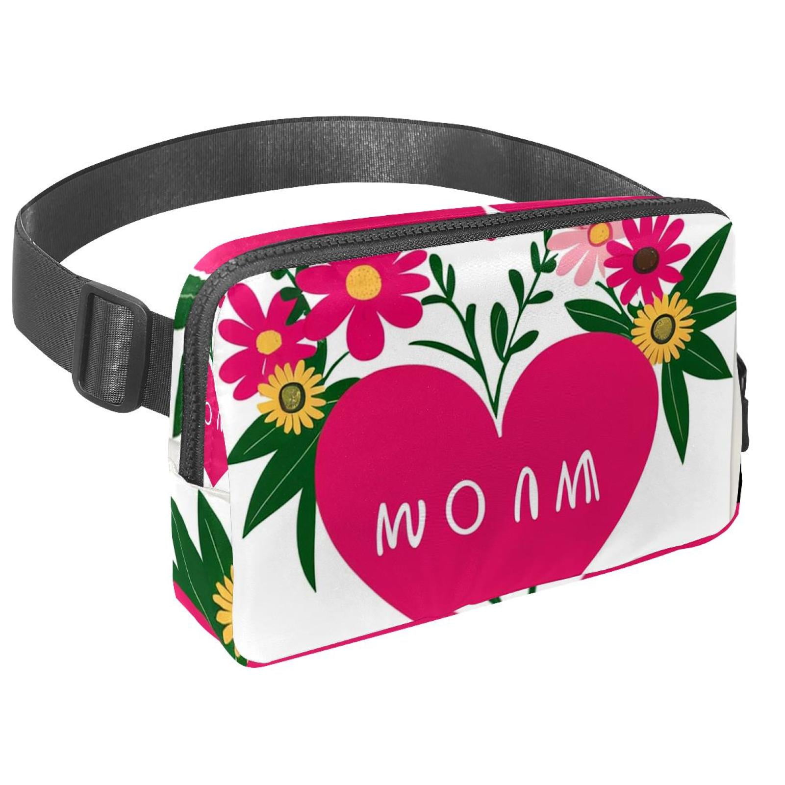 Mother's Day Lightweight Adjustable Running Belt with Extension Strap - Unisex Fanny Pack Belt Bag