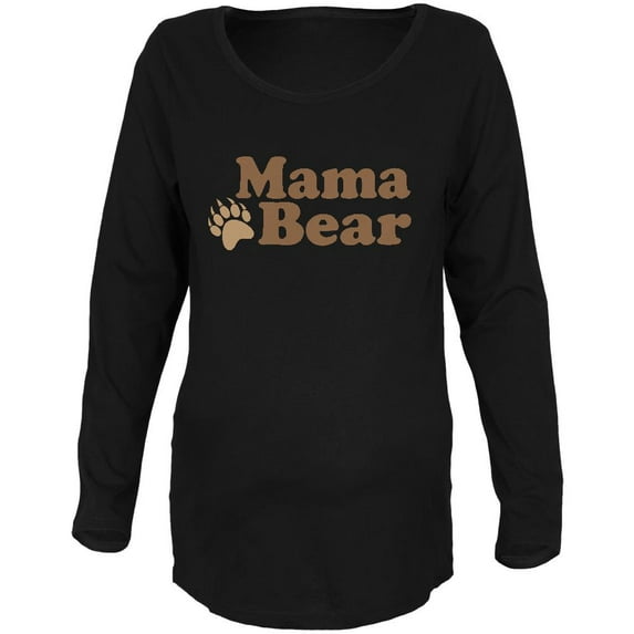 Mother's Day Mama Bear Maternity Soft Long Sleeve T Shirt