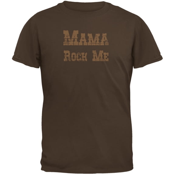 Mother's Day Mama Rock Me Brown Youth T-Shirt - Youth Large