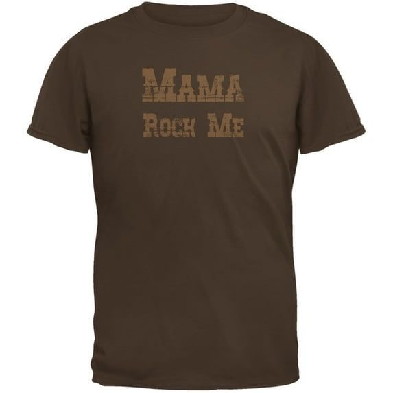 Mother's Day Mama Rock Me Brown Youth T-Shirt - Youth Medium