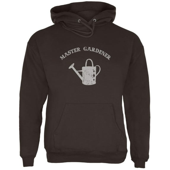 Mother's Day Master Gardener Distress Mens Hoodie Brown LG